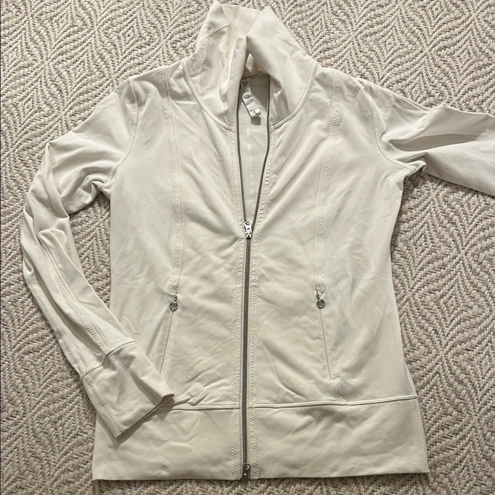 Lululemon Athletica White Define Zip-Up Jacket